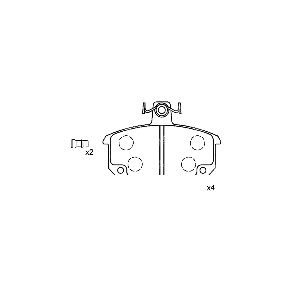 RENAULT 77 01 201 059 Front Axle Disc Brake Pad