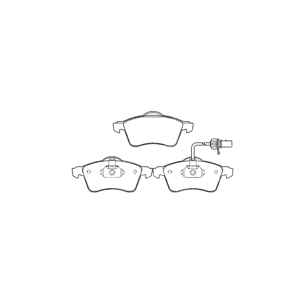 VOLKSWAGEN FORD SEAT 7D0 698 151 A Front Axle Disc Brake Pad