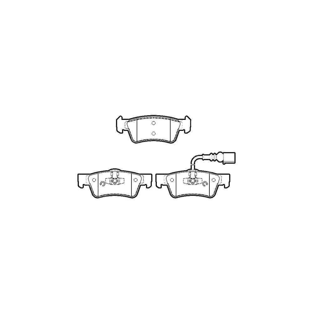 VOLKSWAGEN 7H8 698 451 Front Axle Disc Brake Pad