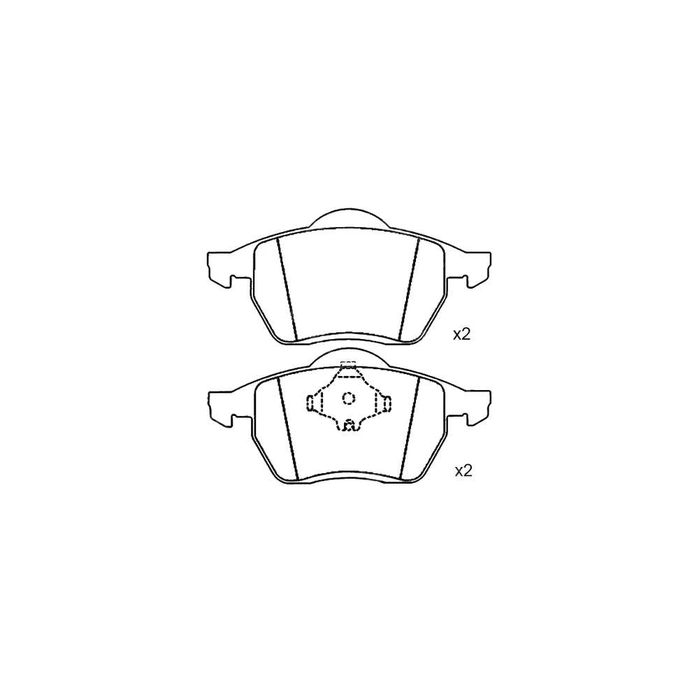 FORD SEAT VOLKSWAGEN 7M0 698 151 Front Axle Disc Brake Pad