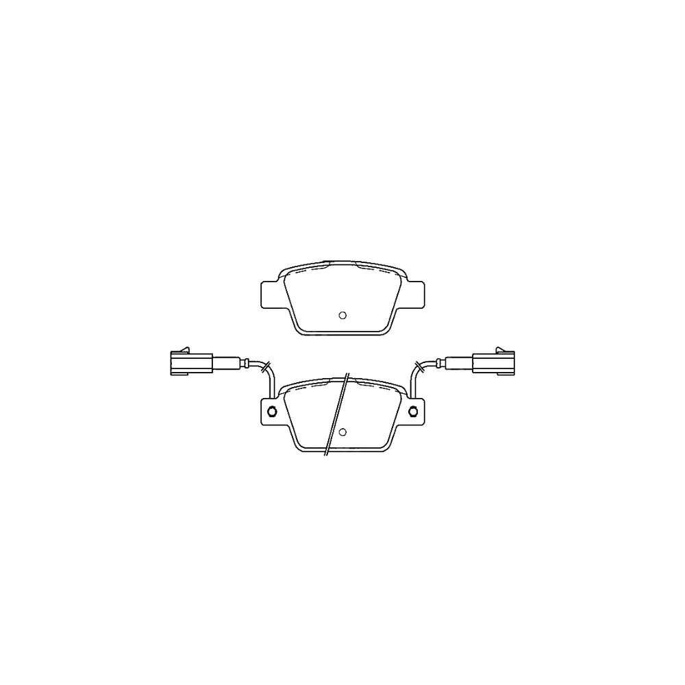 FIAT CHRYSLER LANCIA 7 736 580 9 Rear Axle Disc Brake Pad
