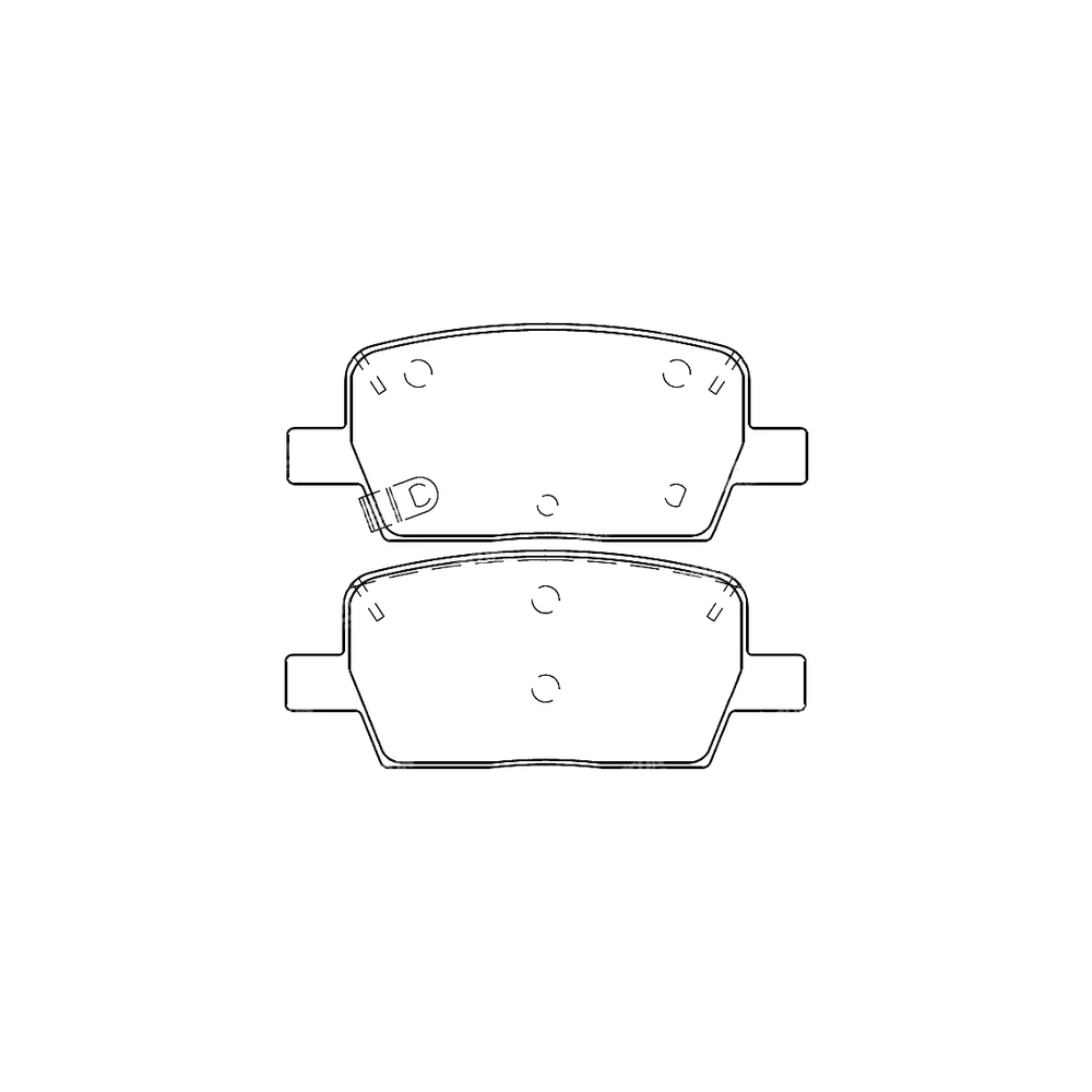 GMC BUICK CADILLAC CHEVROLET 84642088 Rear Axle Disc Brake Pad