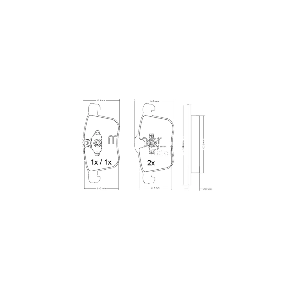 OPEL RENAULT VAUXHALL NISSAN 93167662 Rear Axle Disc Brake Pad