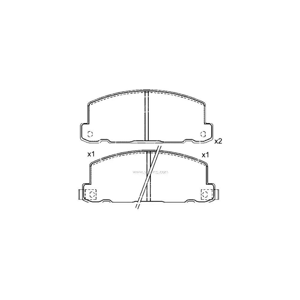 ISUZU 94 136 642 Front Axle Disc Brake Pad