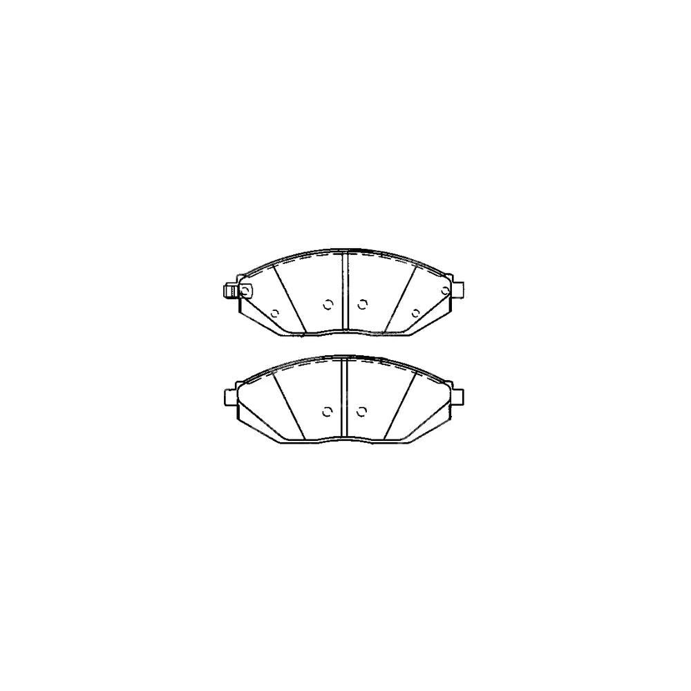 CHEVROLET 96682858 Front Axle Disc Brake Pad