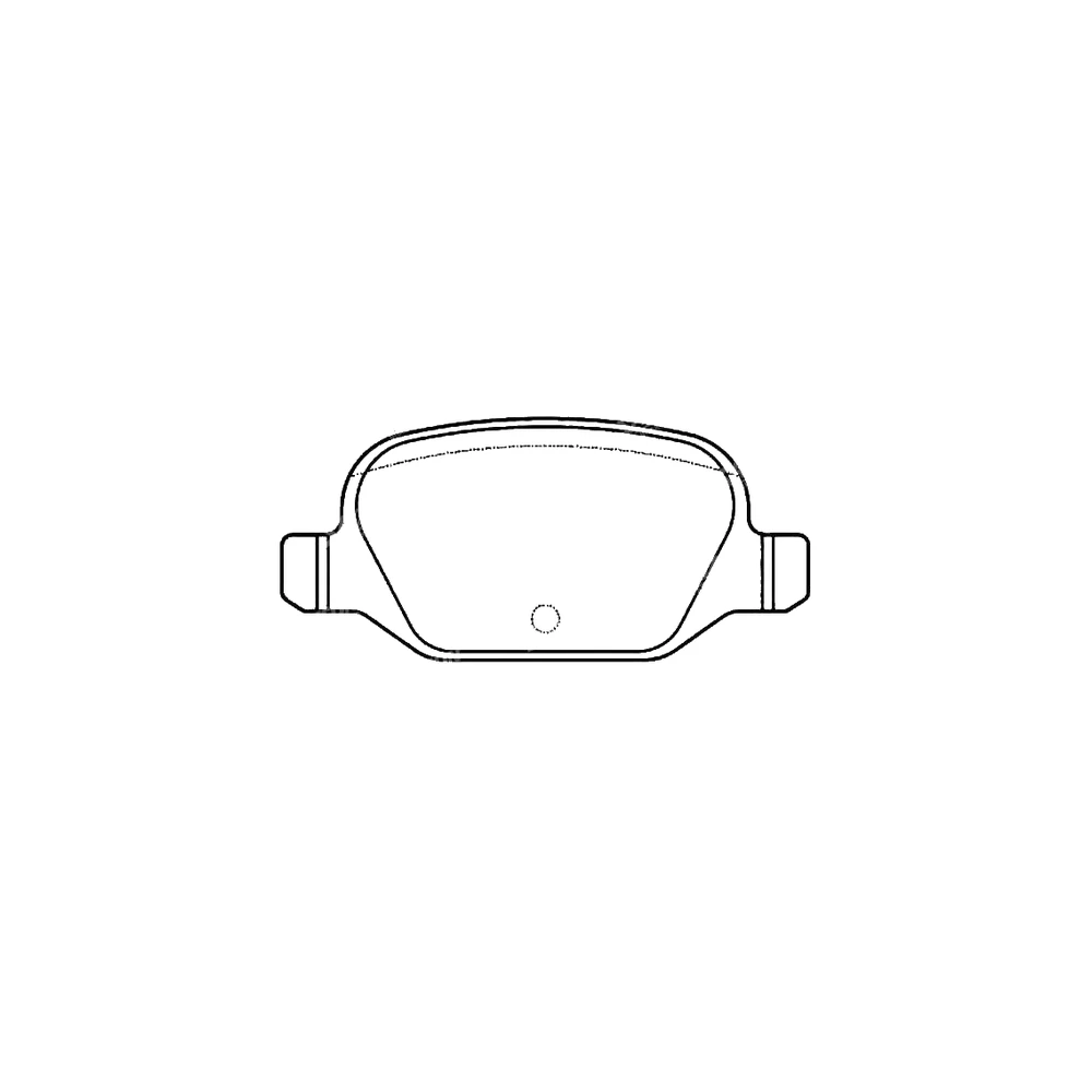 FIAT 9 948 417 Rear Axle Disc Brake Pad