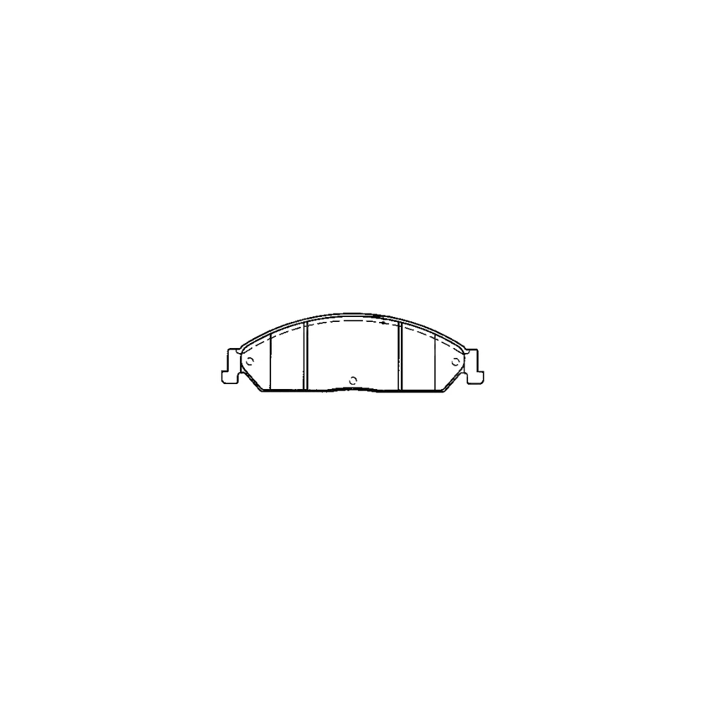 FORD BR2Z-2001-AA Front Axle Disc Brake Pad