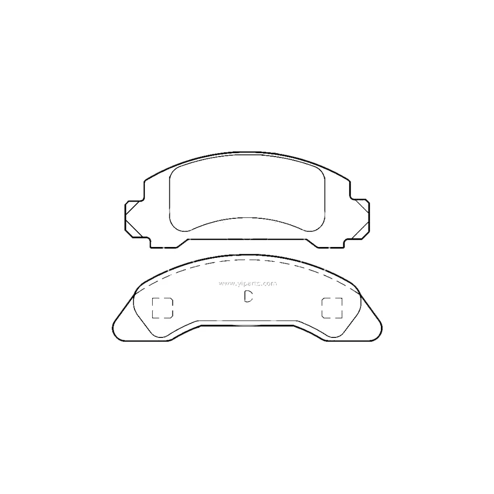 FORD E69Z-2001-A Front Axle Disc Brake Pad