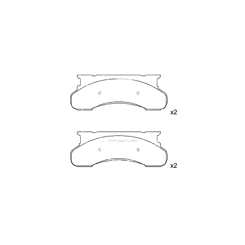 FORD USA E9TZ-2001-B Front Axle Disc Brake Pad