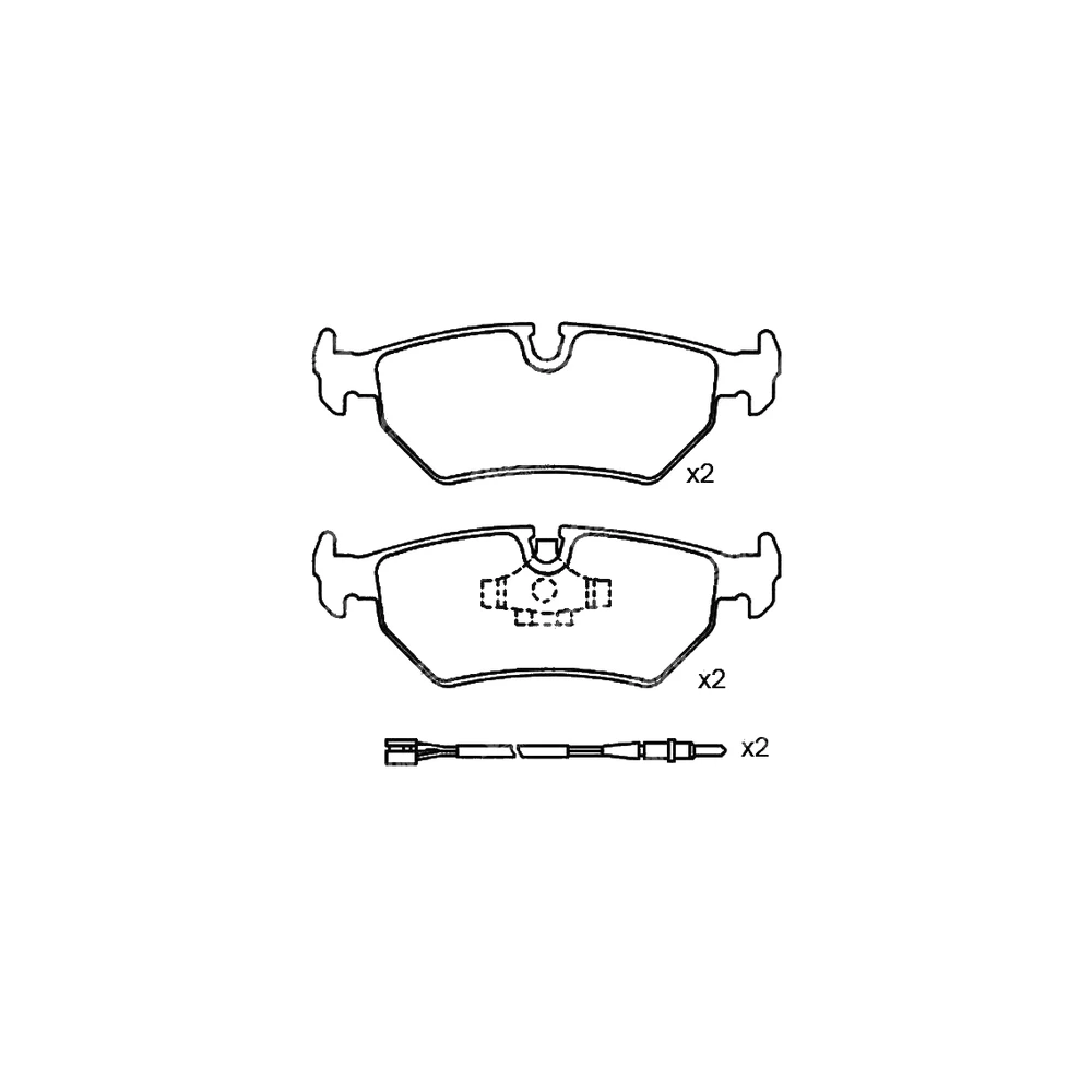 CITROEN FIAT JAGUAR LANCIA PEUGEOT JLM 20257 Rear Axle Disc Brake Pad
