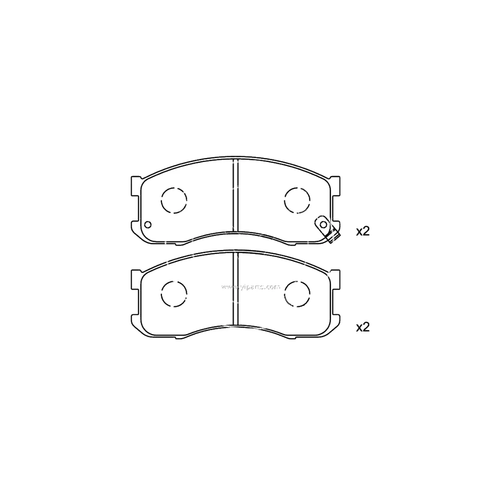 MAZDA LA01-33-28Z Front Axle Disc Brake Pad