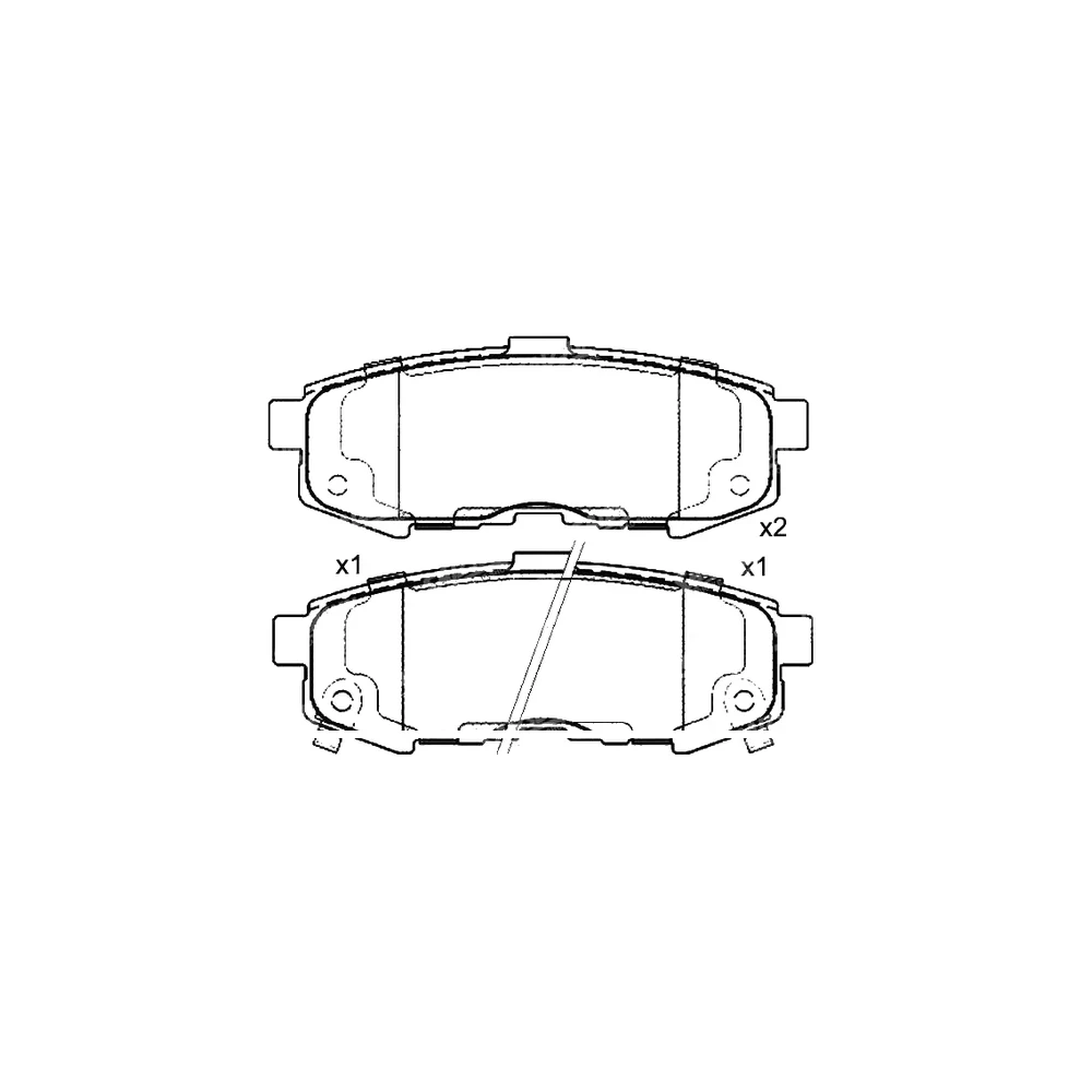 MAZDA LEY4-26-43Z Rear Axle Disc Brake Pad