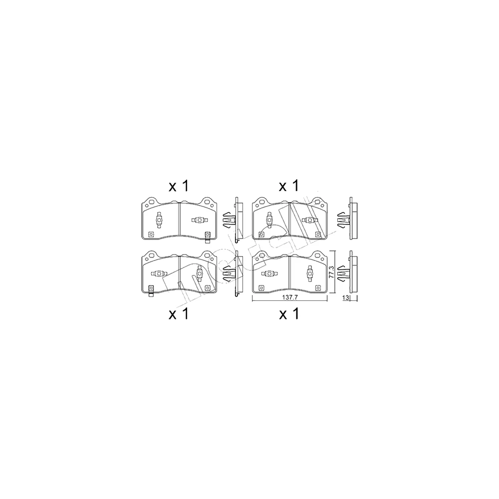 FORD USA FORD (CHANGAN) LJ9Z2001A Front Axle Disc Brake Pad