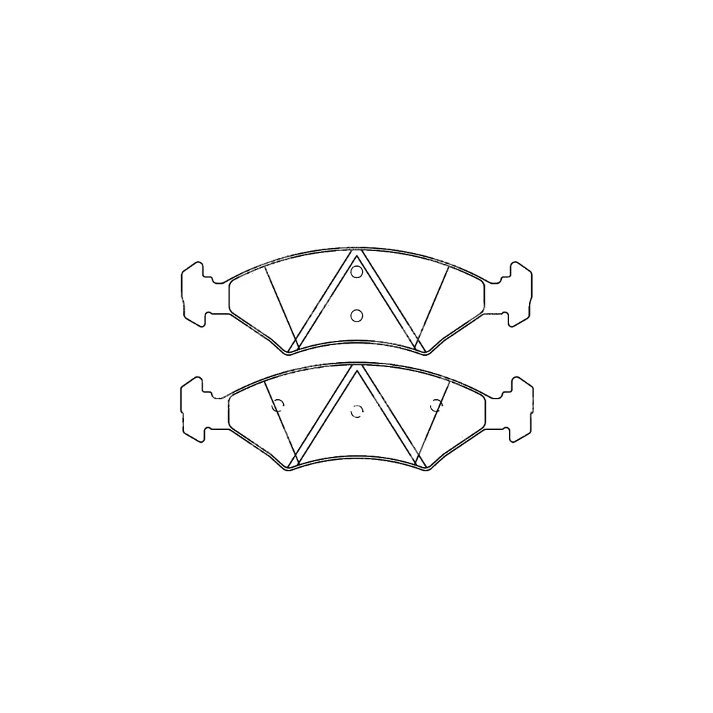 FORD M4S55-2K021-AA Front Axle Disc Brake Pad