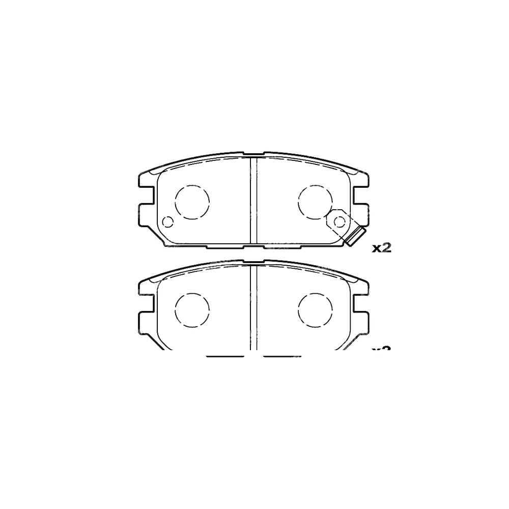 DONGNAN (SOUEAST) MITSUBISHI DODGE EAGLE MB857610 Rear Axle Disc Brake Pad