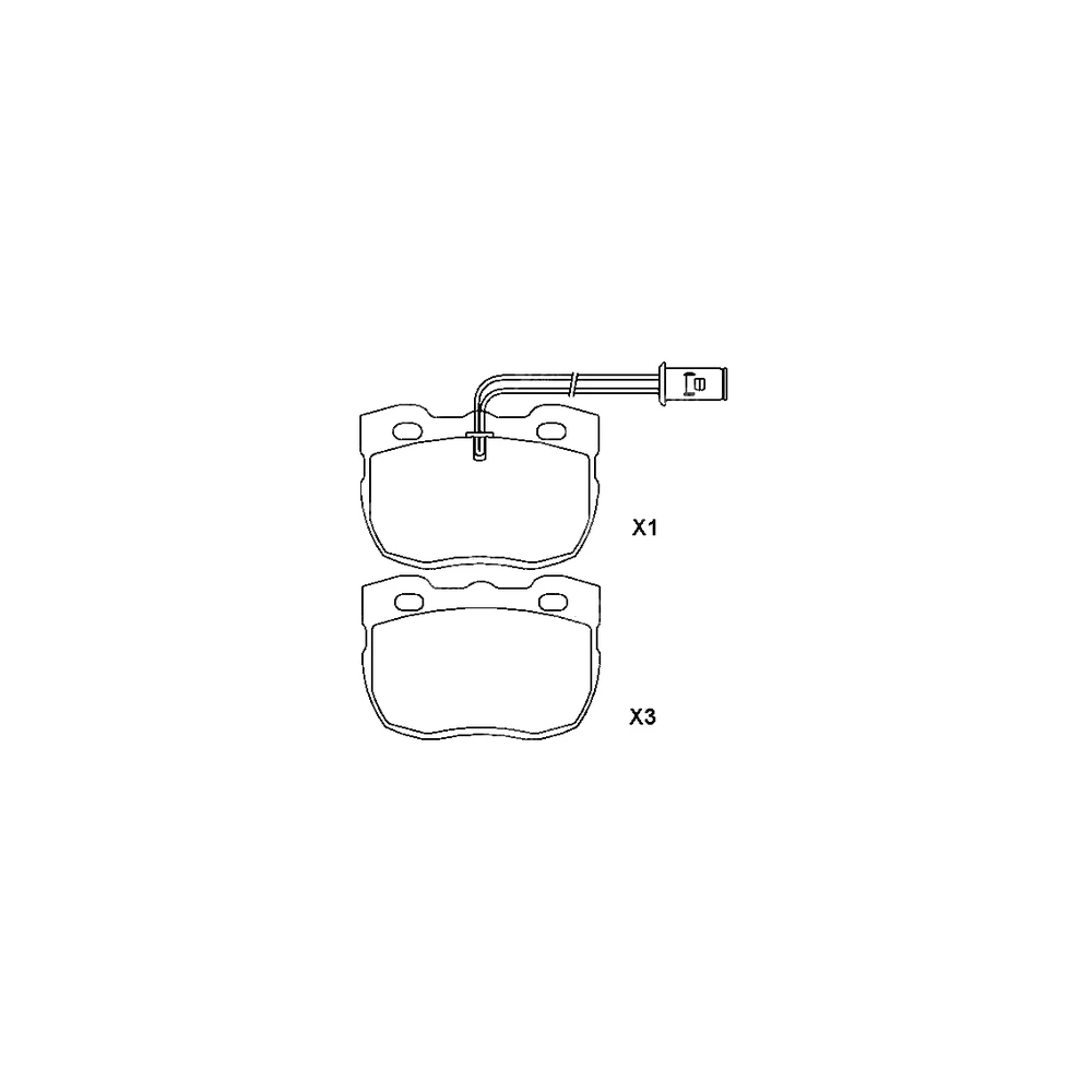 LAND ROVER RTC6781 Front Axle Disc Brake Pad