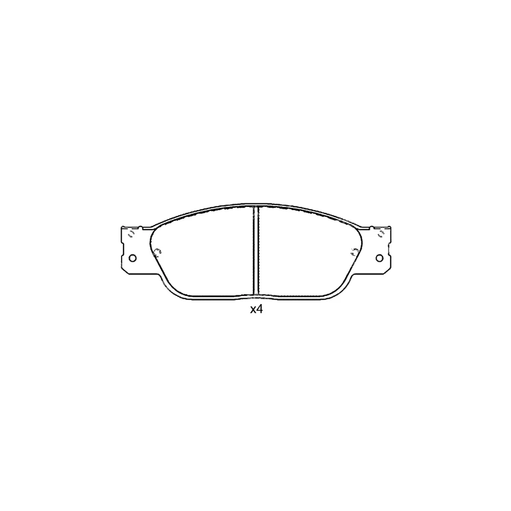 LINCOLN XW4Z-2001-AA Front Axle Disc Brake Pad